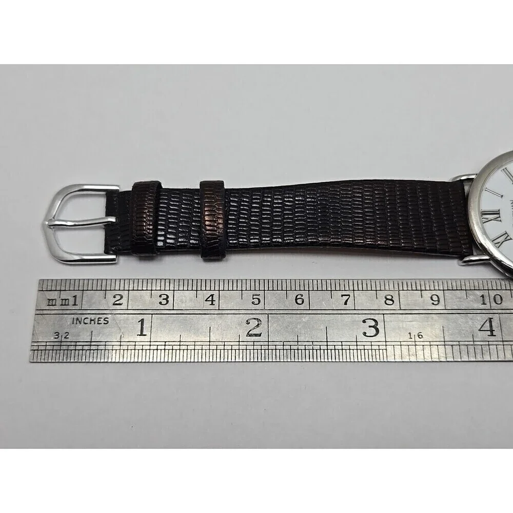 Goodman And Sons Quartz Dress Watch Roman Numerals Stainless Steel New Battery